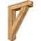 Ekena Millwork Traditional Craftsman Rough Sawn Bracket w/ Offset Brace, Western Red Cedar, 8"W x 34"D x 42"H BKT0806X34X42TRA04RWR - alternate 1